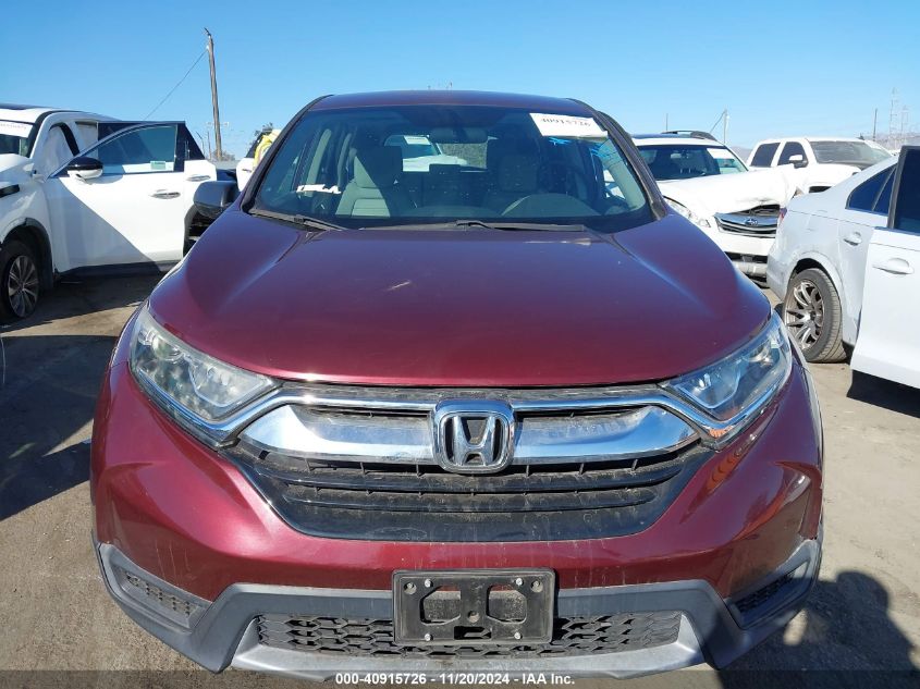 2017 Honda Cr-V Lx VIN: 7FARW5H37HE011080 Lot: 40915726