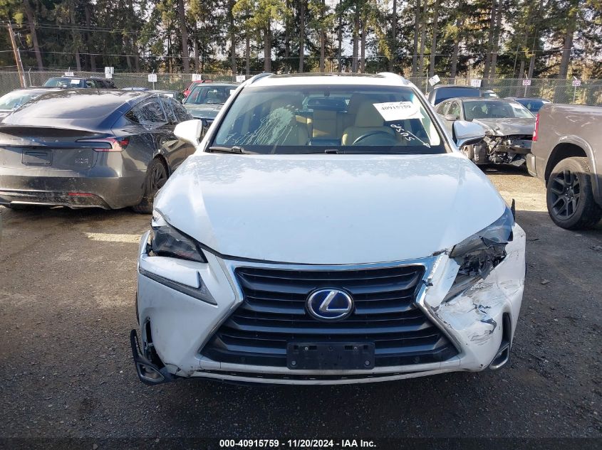 2016 Lexus Nx 300H VIN: JTJBJRBZ6G2033358 Lot: 40915759