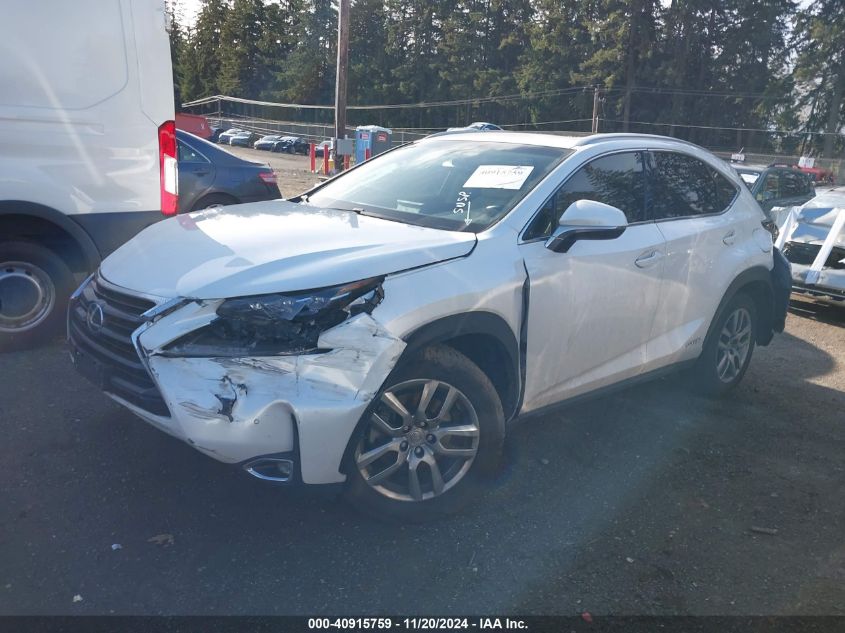 2016 Lexus Nx 300H VIN: JTJBJRBZ6G2033358 Lot: 40915759