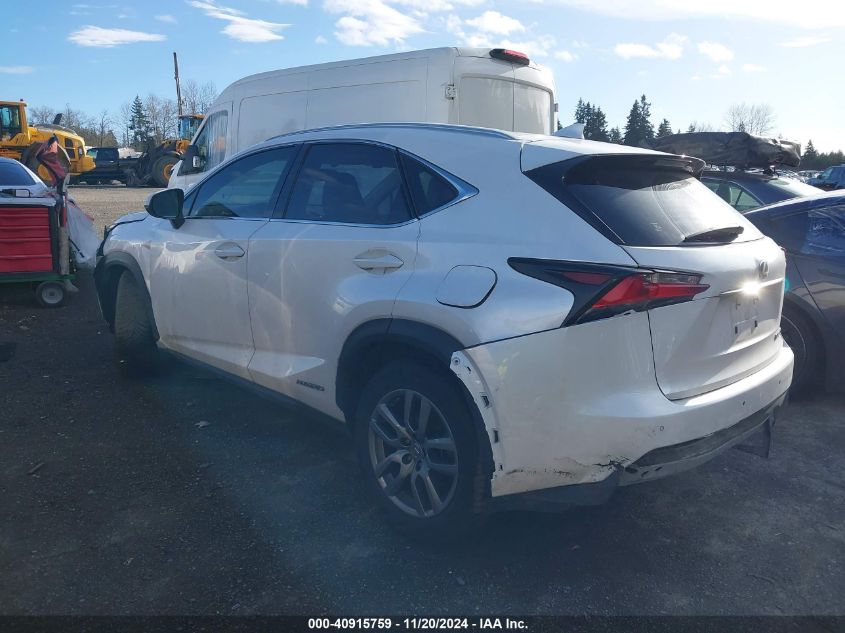 2016 Lexus Nx 300H VIN: JTJBJRBZ6G2033358 Lot: 40915759