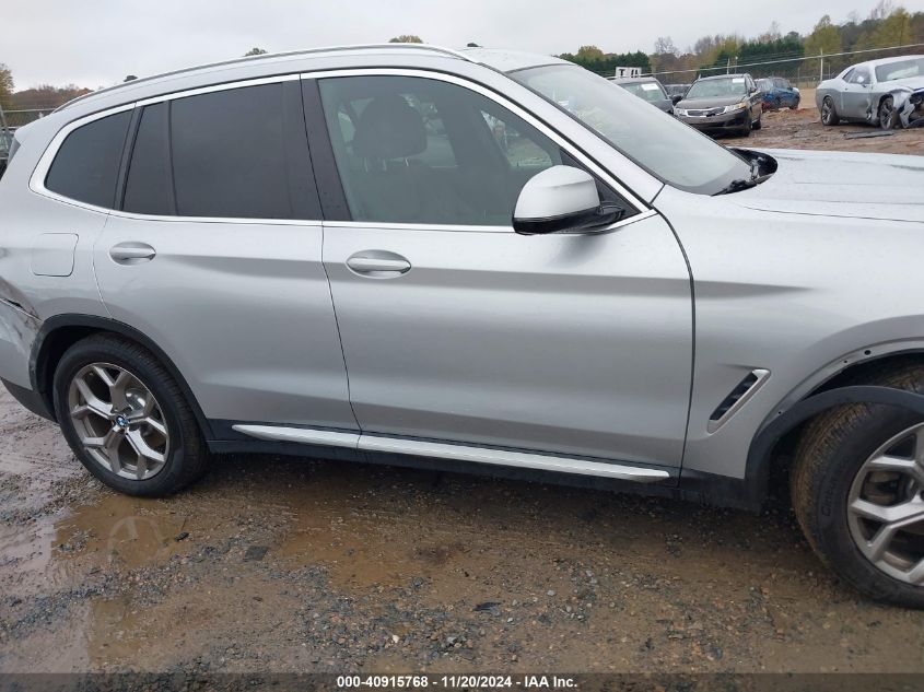 2020 BMW X3 xDrive30I VIN: 5UXTY5C02L9D08948 Lot: 40915768