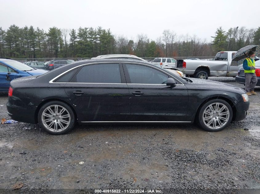 2013 Audi A8 L 4.0T VIN: WAUR2AFD7DN011195 Lot: 40915822