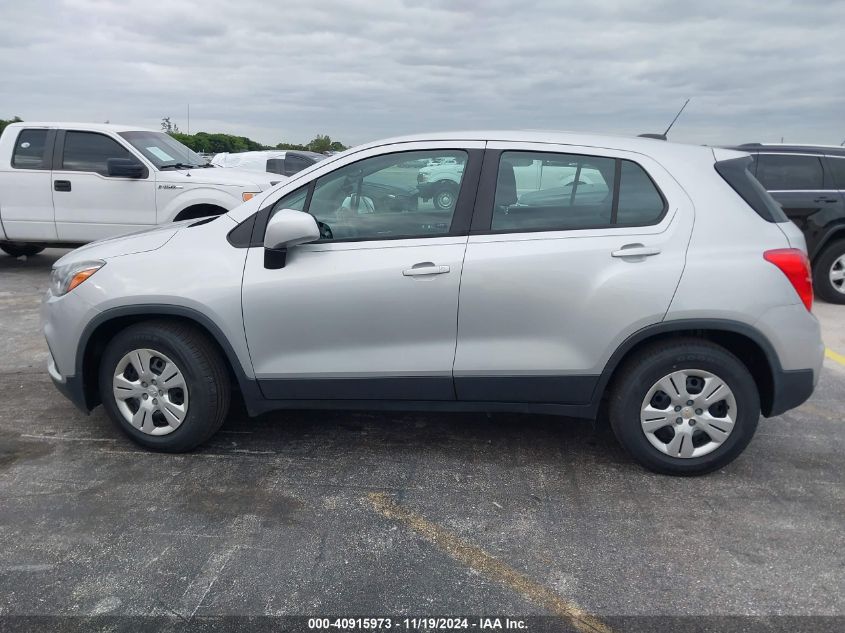 2018 Chevrolet Trax Ls VIN: 3GNCJKSB7JL367154 Lot: 40915973