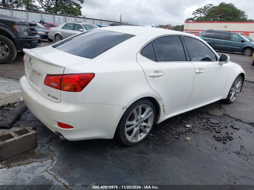 2006 Lexus Is 350 VIN: JTHBE262165010691 Lot: 40915978