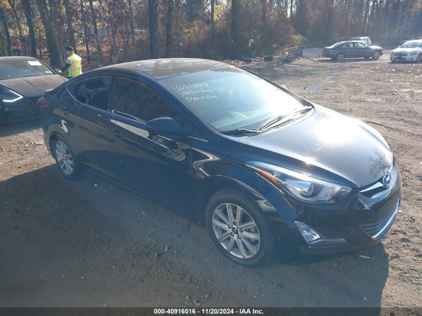 2015 HYUNDAI ELANTRA SE - KMHDH4AE1FU355381