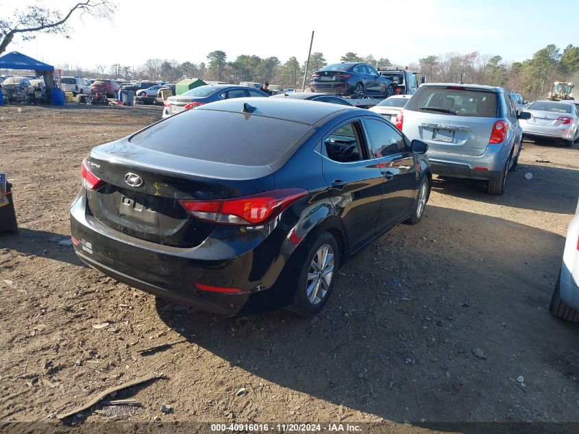 2015 HYUNDAI ELANTRA SE - KMHDH4AE1FU355381