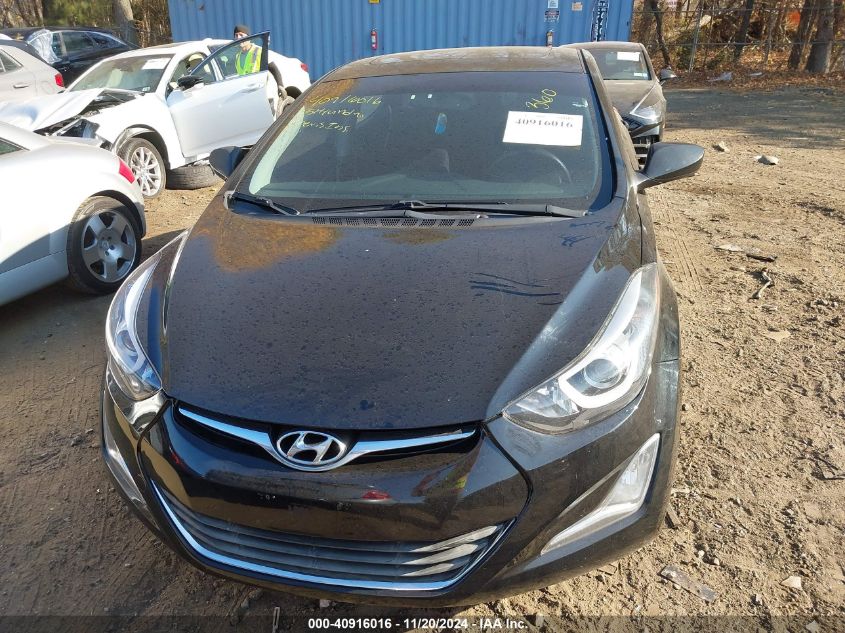 2015 Hyundai Elantra Se VIN: KMHDH4AE1FU355381 Lot: 40916016