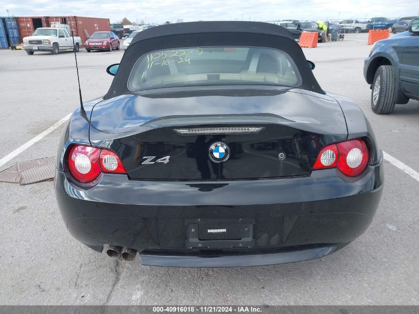 2005 BMW Z4 3.0I VIN: 4USBT53545LT28557 Lot: 40916018