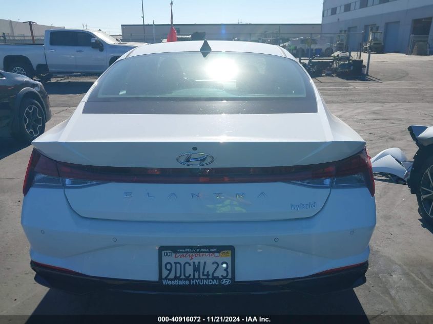 2023 Hyundai Elantra Hybrid Limited VIN: KMHLN4AJ6PU041471 Lot: 40916072