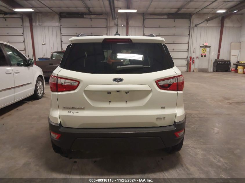 2022 Ford Ecosport Se VIN: MAJ6S3GLXNC469999 Lot: 40916118