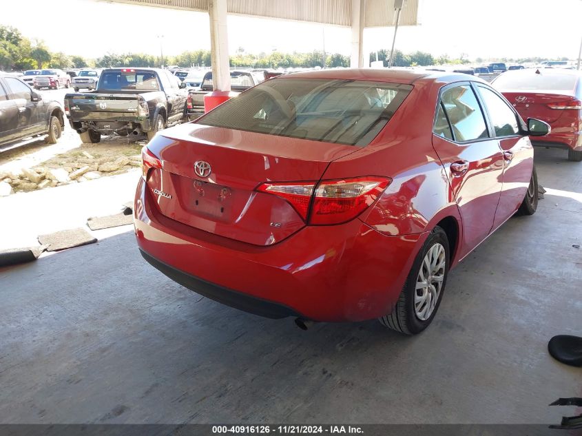 2018 Toyota Corolla Le VIN: 2T1BURHE6JC039703 Lot: 40916126