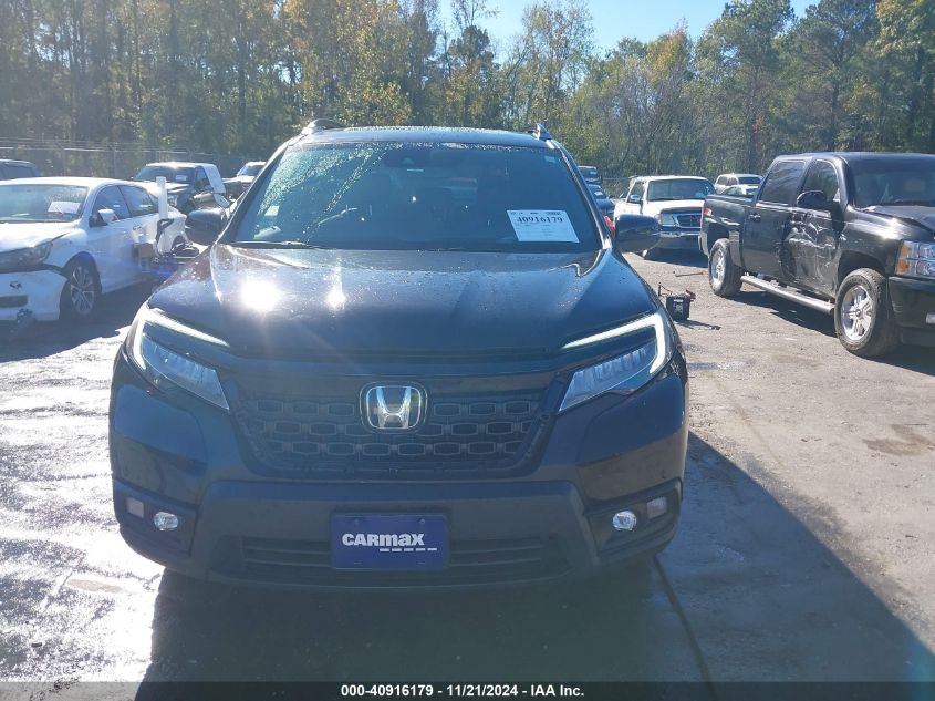 2019 Honda Passport Touring VIN: 5FNYF7H95KB010458 Lot: 40916179