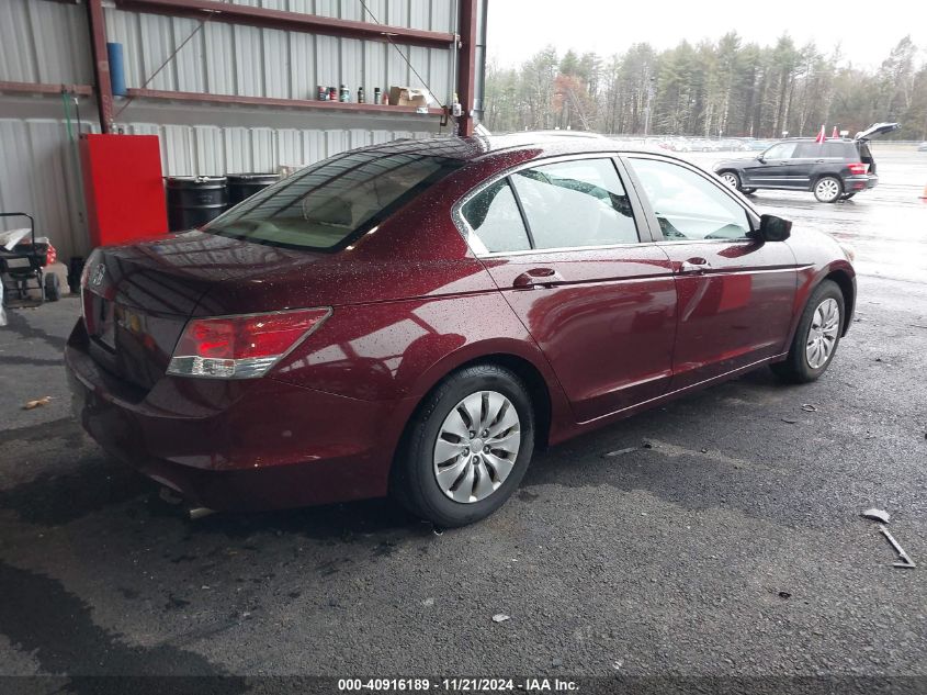 2010 Honda Accord 2.4 Lx VIN: 1HGCP2F30AA079477 Lot: 40916189