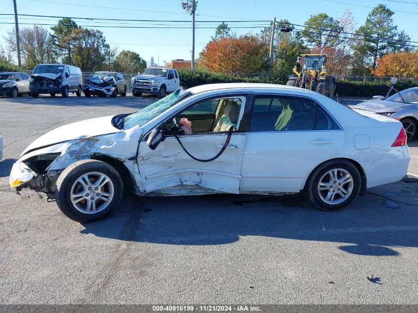 2007 Honda Accord 2.4 Se VIN: 1HGCM56397A020799 Lot: 40916199