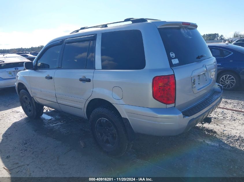 2003 Honda Pilot Ex-L VIN: 2HKYF18603H522036 Lot: 40916201