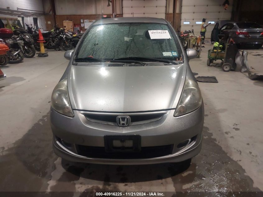 2007 Honda Fit Sport VIN: JHMGD37657S036360 Lot: 40916225