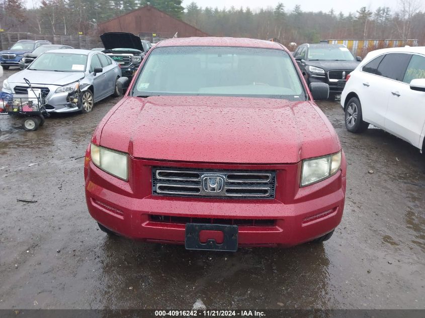 2006 Honda Ridgeline Rt VIN: 2HJYK16296H563916 Lot: 40916242