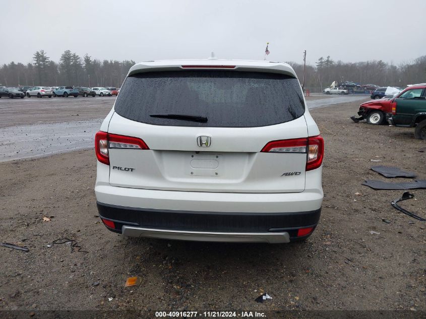 2022 Honda Pilot Awd Ex-L VIN: 5FNYF6H54NB020832 Lot: 40916277