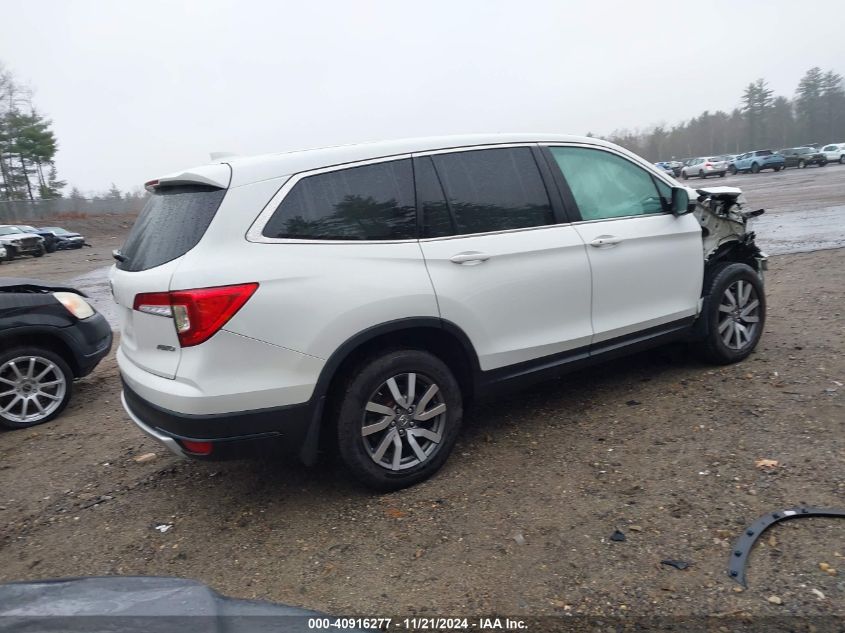 2022 Honda Pilot Awd Ex-L VIN: 5FNYF6H54NB020832 Lot: 40916277