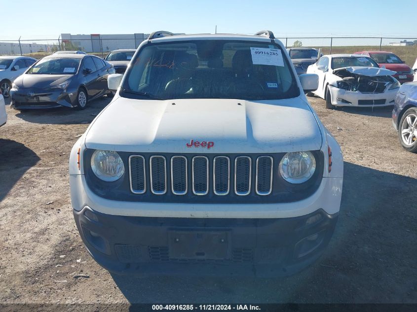 2017 Jeep Renegade Latitude Fwd VIN: ZACCJABB3HPF55254 Lot: 40916285