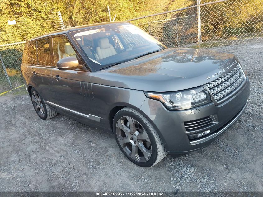 2017 Land Rover Range Rover 5.0L V8 Supercharged VIN: SALGS2FE7HA357715 Lot: 40916295