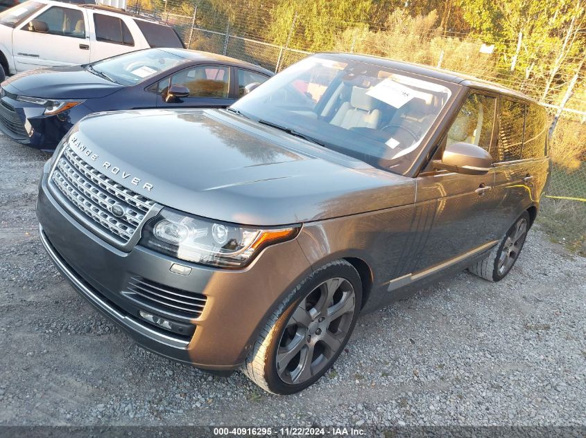 2017 Land Rover Range Rover 5.0L V8 Supercharged VIN: SALGS2FE7HA357715 Lot: 40916295