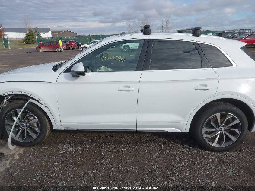 2021 Audi Q5 Premium Plus 45 Tfsi Quattro S Tronic VIN: WA1BAAFY6M2049233 Lot: 40916296