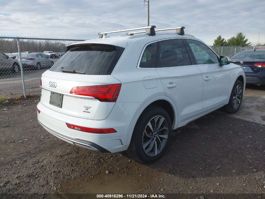 2021 Audi Q5 Premium Plus 45 Tfsi Quattro S Tronic VIN: WA1BAAFY6M2049233 Lot: 40916296