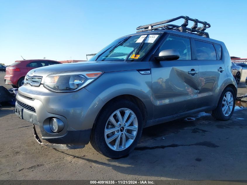 2018 Kia Soul + VIN: KNDJP3A5XJ7616454 Lot: 40916335