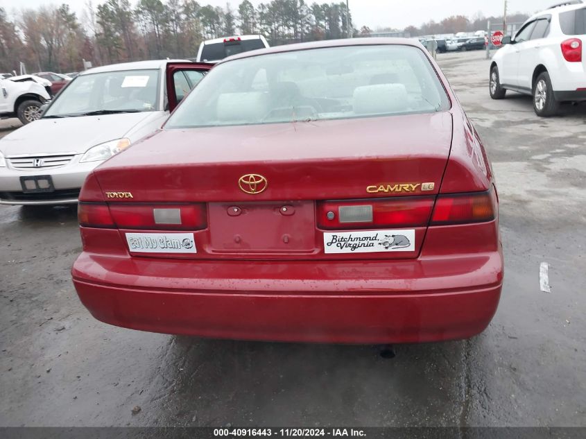 1997 Toyota Camry Le VIN: 4T1BG22K5VU100654 Lot: 40916443