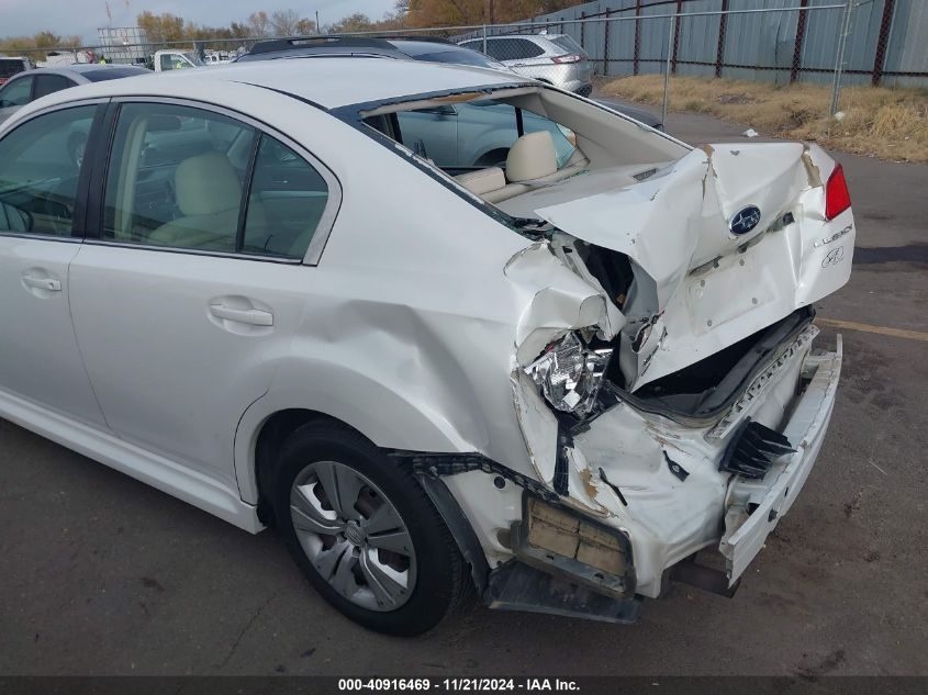 2011 Subaru Legacy 2.5I VIN: 4S3BMAA61B1235719 Lot: 40916469