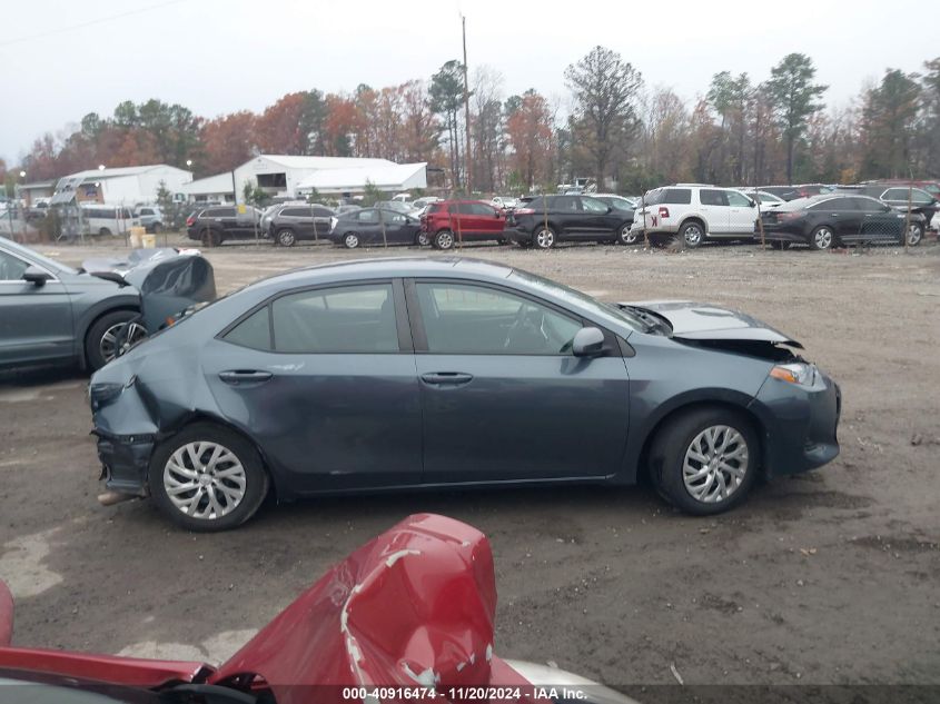 2019 Toyota Corolla Le VIN: 2T1BURHE4KC178374 Lot: 40916474