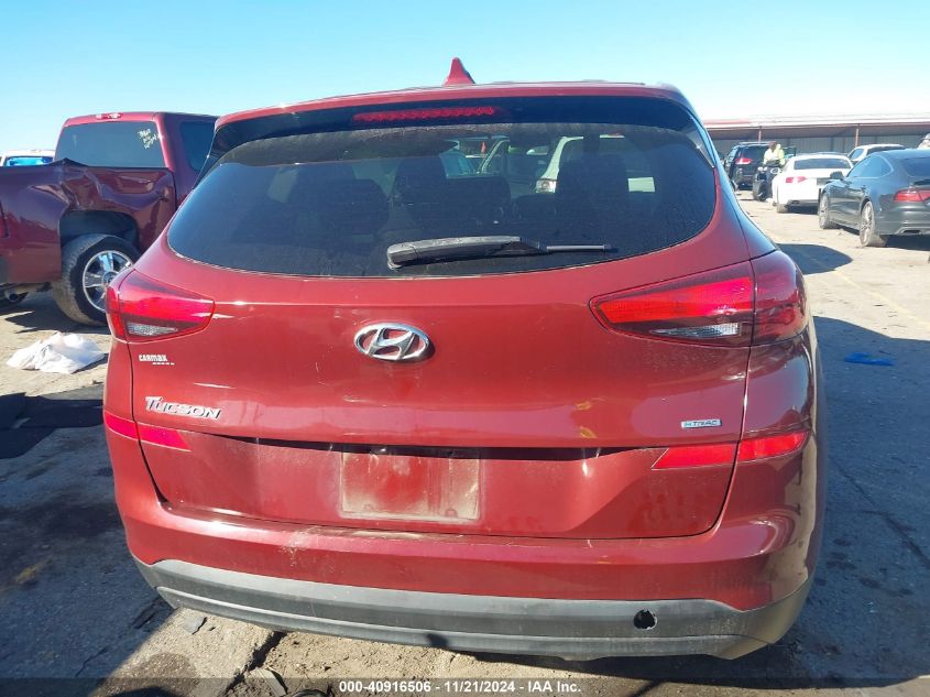 2019 Hyundai Tucson Se VIN: KM8J2CA48KU921780 Lot: 40916506