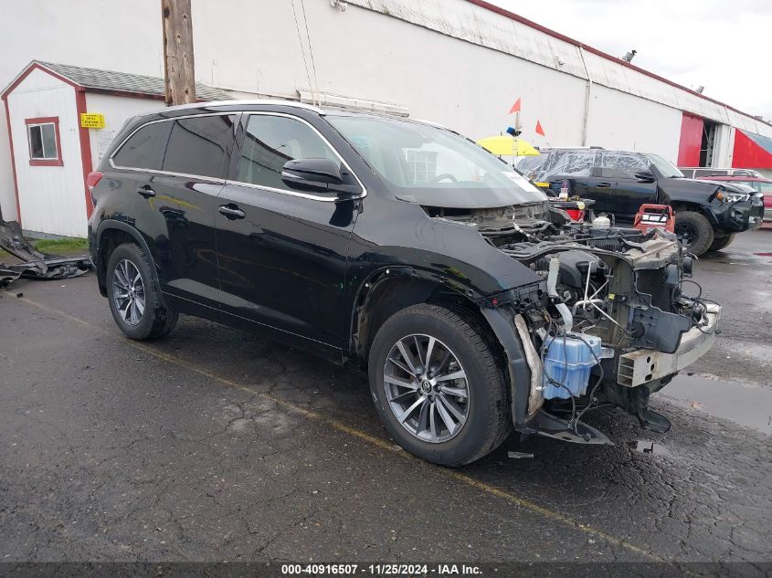 VIN 5TDJZRFH1HS362455 2017 Toyota Highlander, Xle no.1