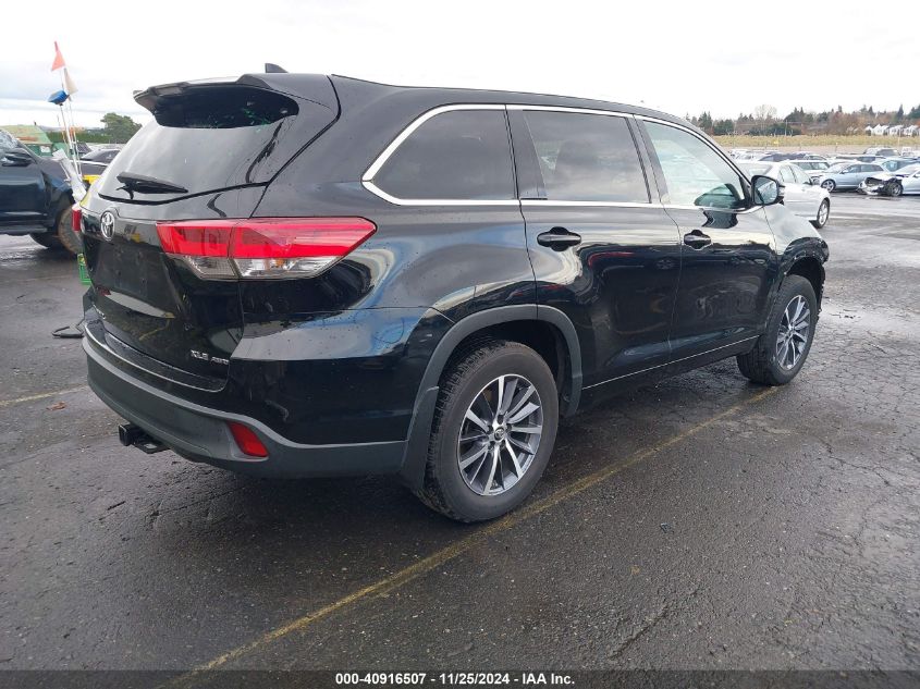 VIN 5TDJZRFH1HS362455 2017 Toyota Highlander, Xle no.4