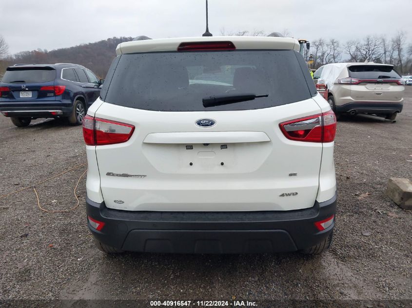 2021 Ford Ecosport Se VIN: MAJ6S3GL8MC427054 Lot: 40916547