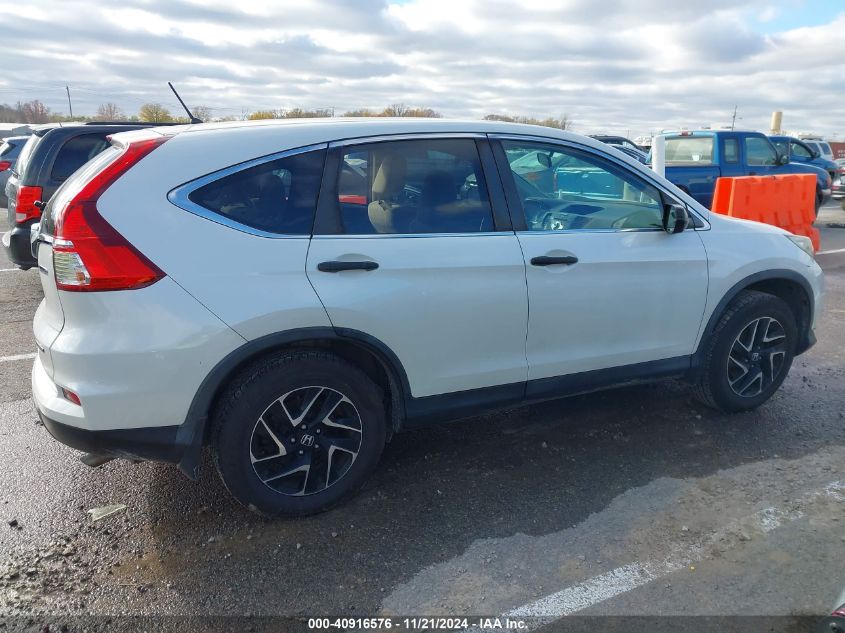 2016 Honda Cr-V Se VIN: 5J6RM4H48GL102854 Lot: 40916576