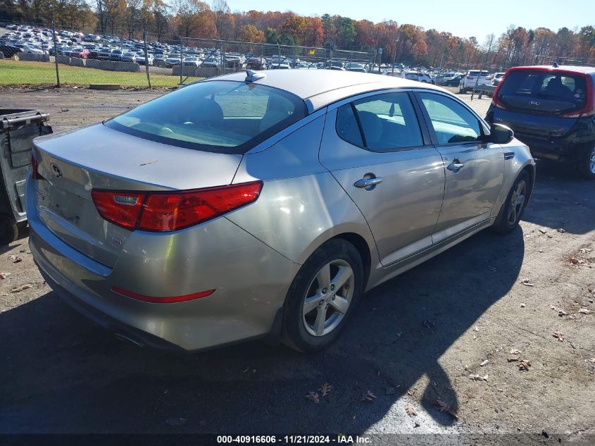 VIN KNAGM4A74F5530616 2015 KIA Optima, LX no.4