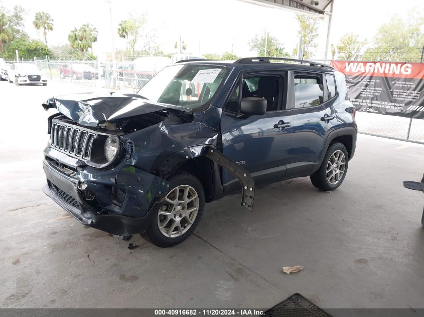 2022 Jeep Renegade Latitude 4X4 VIN: ZACNJDB19NPN72909 Lot: 40916682