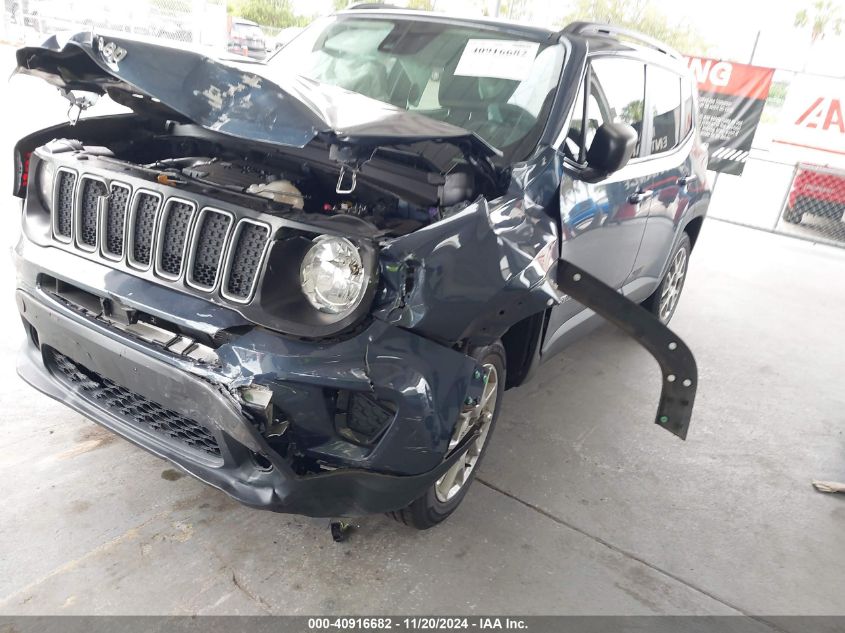 2022 Jeep Renegade Latitude 4X4 VIN: ZACNJDB19NPN72909 Lot: 40916682