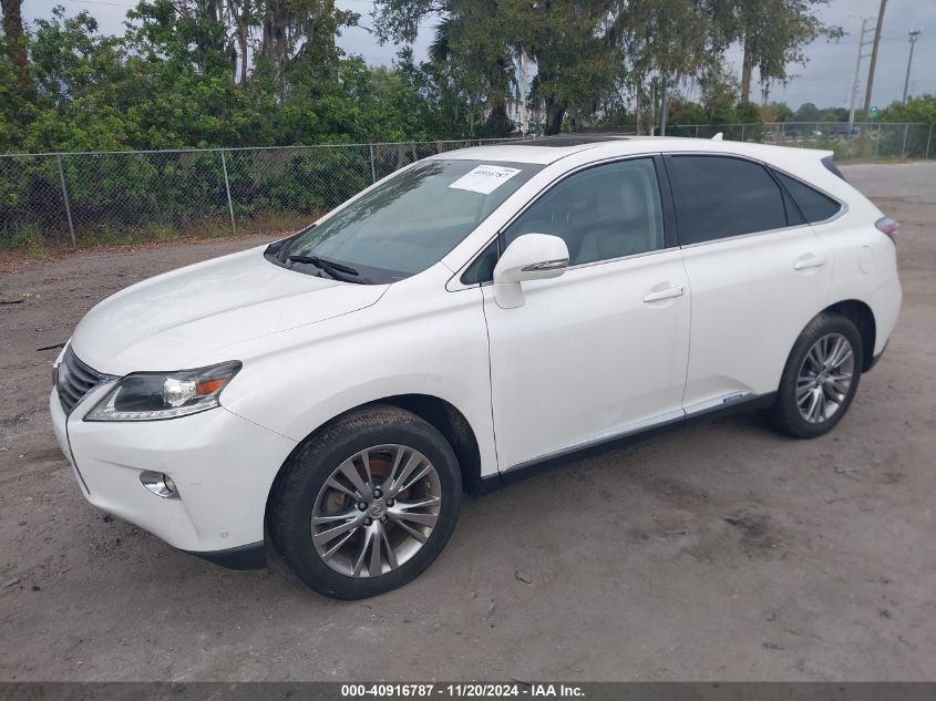 VIN JTJZB1BA6D2006566 2013 Lexus RX, 450H no.2