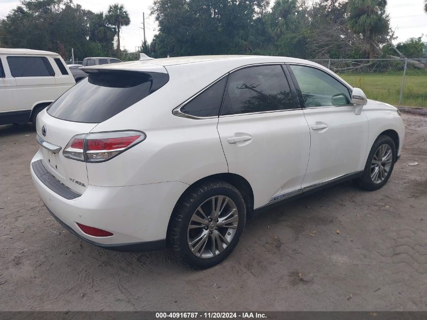 VIN JTJZB1BA6D2006566 2013 Lexus RX, 450H no.4