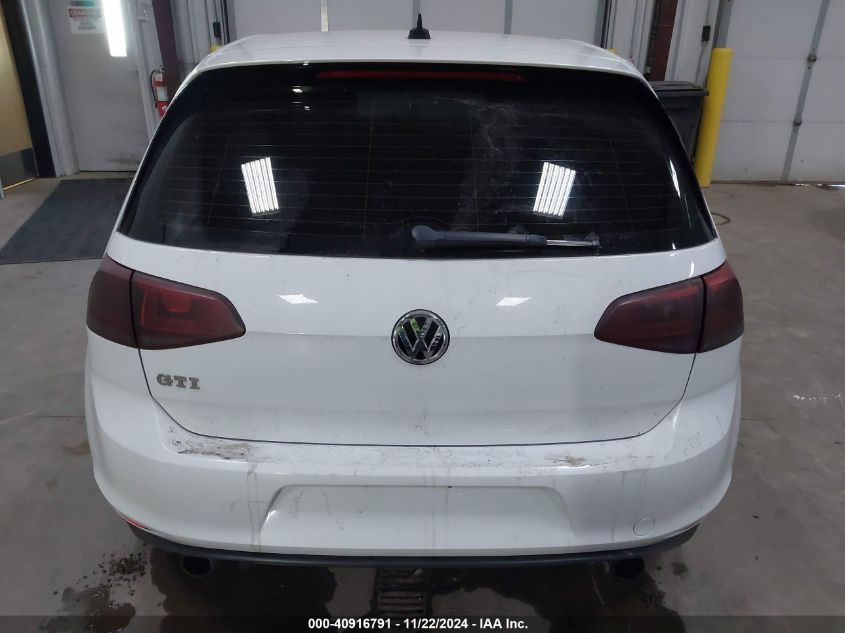 2016 Volkswagen Golf Gti Se 4-Door VIN: 3VW4T7AU8GM025073 Lot: 40916791