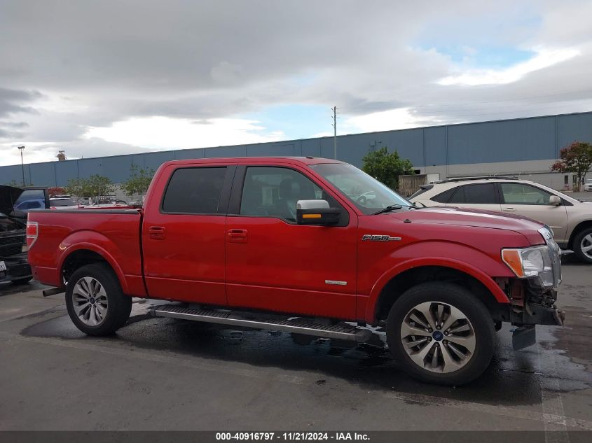 2012 Ford F-150 Lariat VIN: 1FTFW1CT7CFA70472 Lot: 40916797