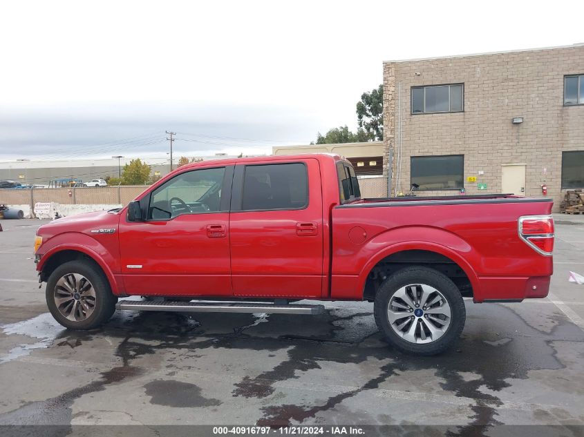 2012 Ford F-150 Lariat VIN: 1FTFW1CT7CFA70472 Lot: 40916797