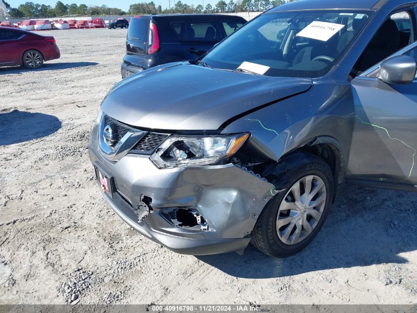 2016 Nissan Rogue S VIN: JN8AT2MV7GW142483 Lot: 40916798