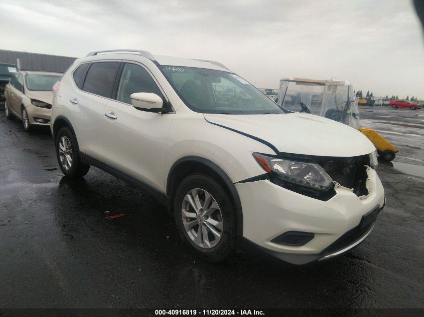 2015 Nissan Rogue Sv VIN: KNMAT2MV1FP567041 Lot: 40916819