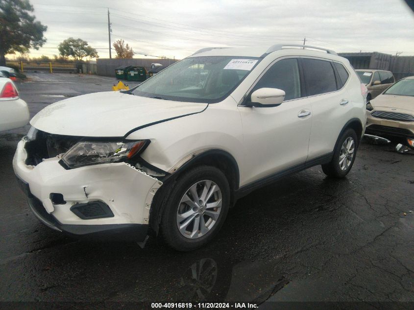 2015 Nissan Rogue Sv VIN: KNMAT2MV1FP567041 Lot: 40916819