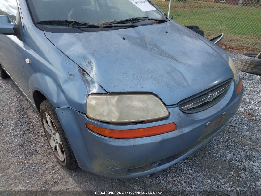 2006 Chevrolet Aveo Ls VIN: KL1TD56646B679365 Lot: 40916826