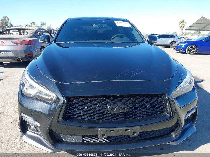 2019 Infiniti Q50 3.0T Red Sport 400 VIN: JN1FV7AP6KM760612 Lot: 40916876